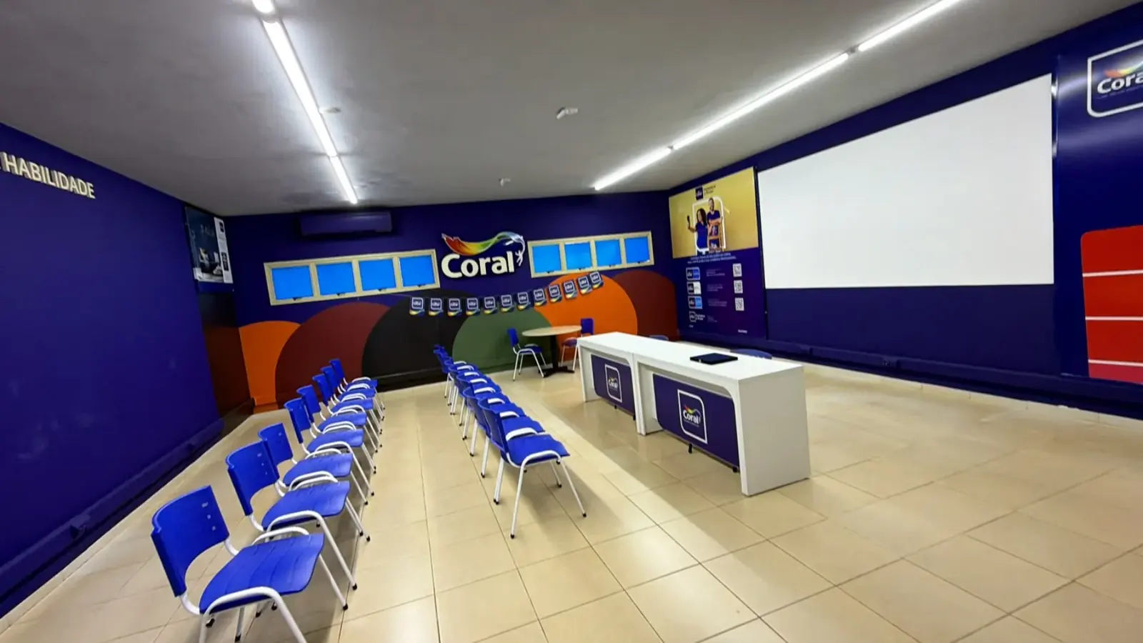 Ambiente preparado para o treinamento Coral CIACOR