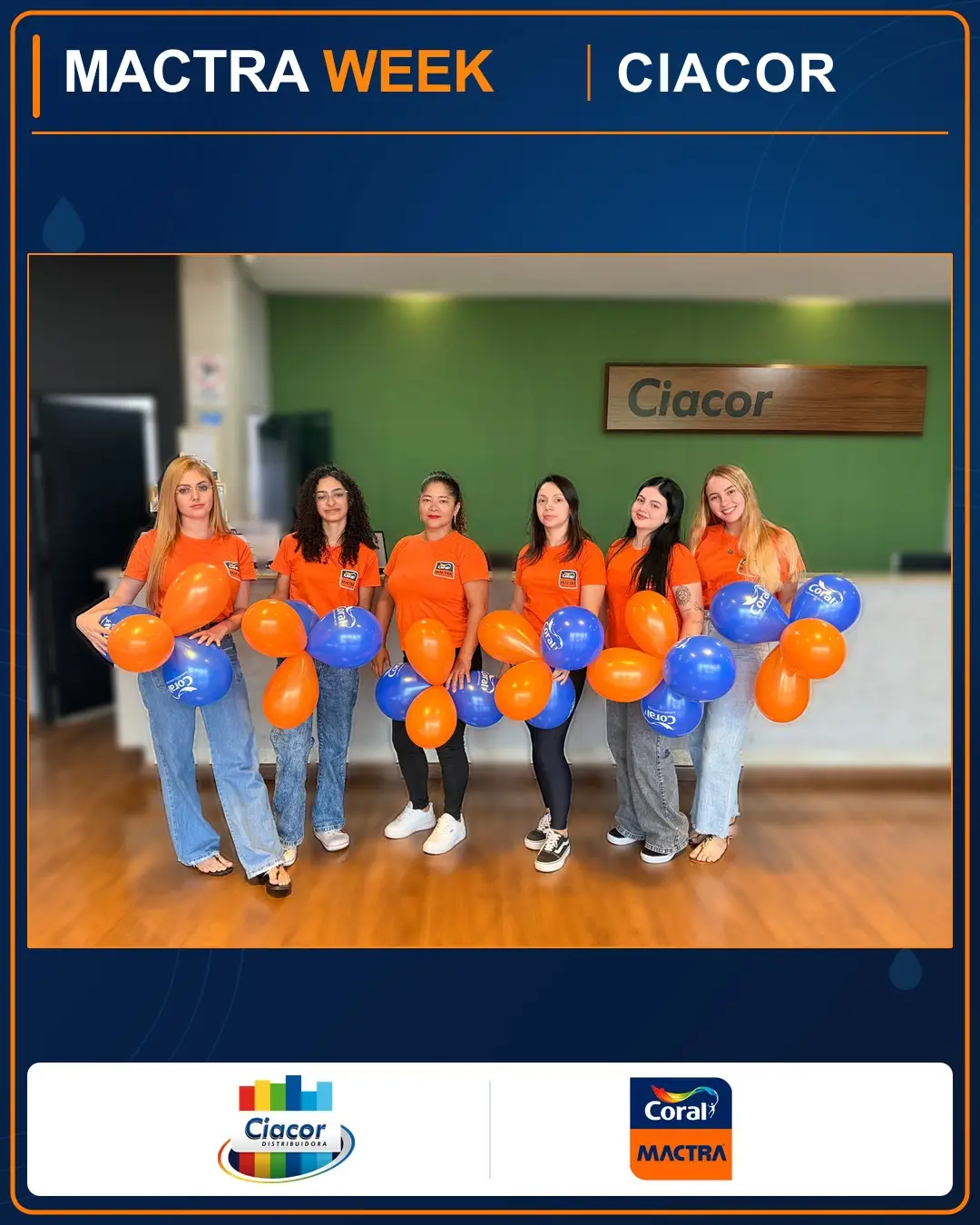 Equipe de Vendas Internas na Mactra Week.