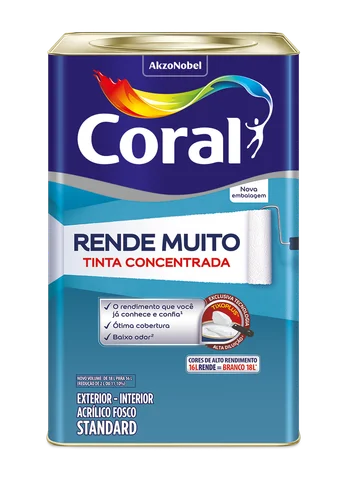 Embalagem Coral Rende Muito para cores prontas; código Autcom 16131