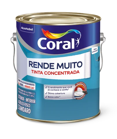 Embalagem Coral Rende Muito para cores prontas; código Autcom 16132